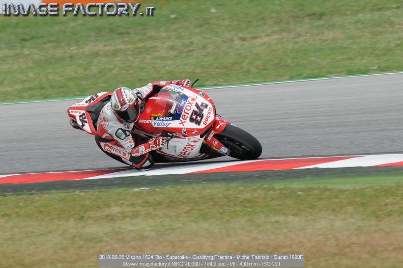 2010-06-26 Misano 1634 Rio - Superbike - Qualifyng Practice - Michel Fabrizio - Ducati 1098R.jpg